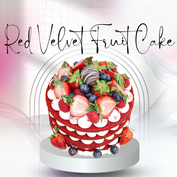 Red Velvet Fruit Cake