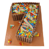 Number chocolate cake