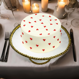 Red Heart Cake