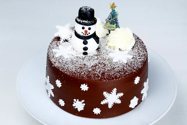 Choco Snow Man Cake - Image 2