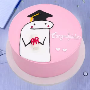 Flork Meme Graduation Cake