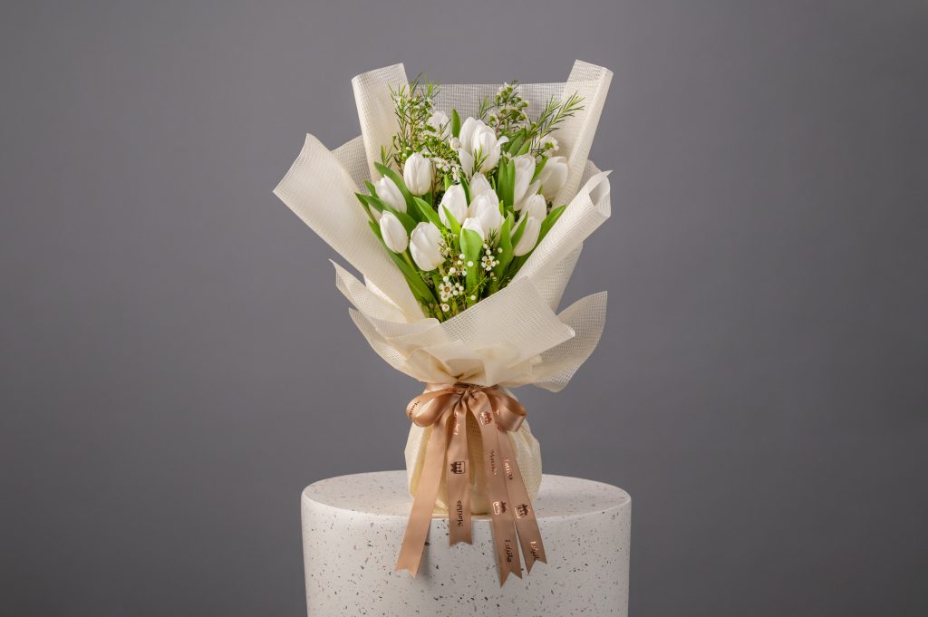 White Tulip Bouquet