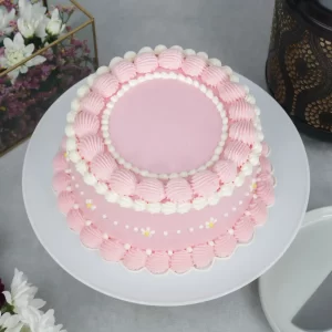 Vintage Pastel Pink Cake