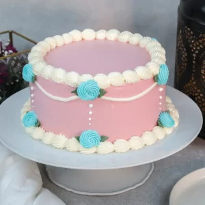 Blue Flower Vintage Cake