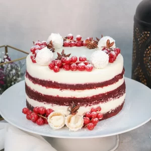 Red Velvet Snow Cake