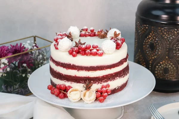 Red Velvet Snow Cake