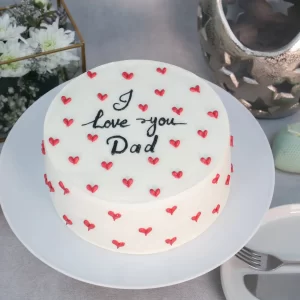 Red Heart I Love You Dad