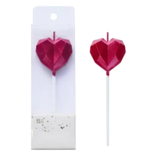 Red Heart Candle