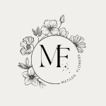 Beige and Black Elegant Botanical Floral Initial Logo