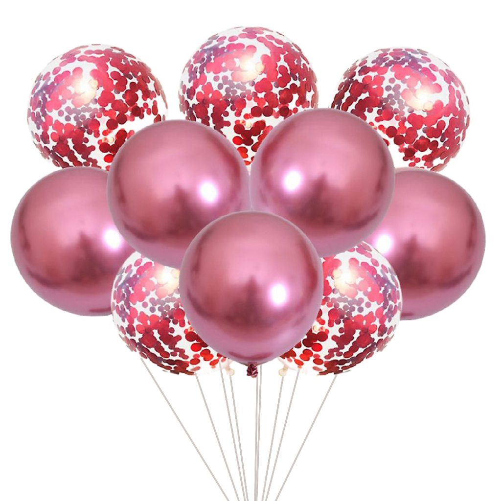 Purple Red Color Balloons
